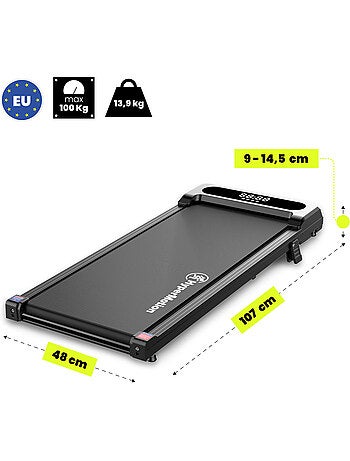 Cinta de andar eléctrica walkpad - para escritorio, compacta y silenciosa para caminar en casa