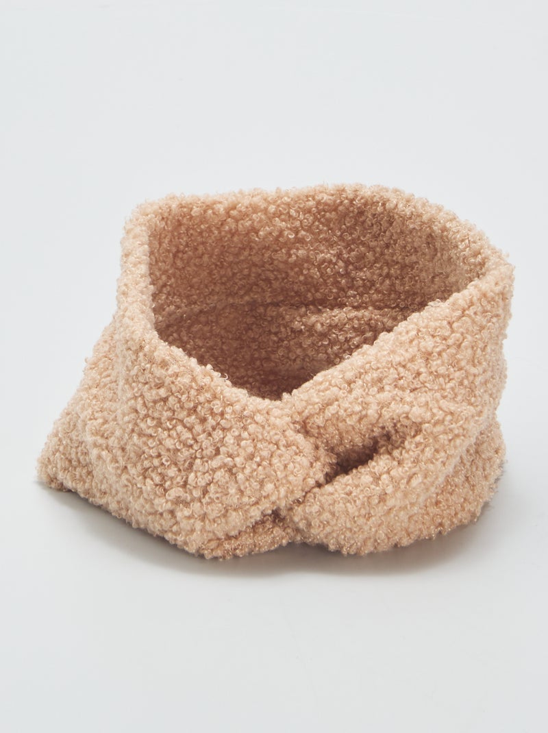 Cinta de borreguito BEIGE - Kiabi