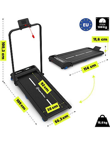 Cinta de correr y andar 2en1 walkpad hypermotion plegable con inclinación y velocidad hasta 10 km/h