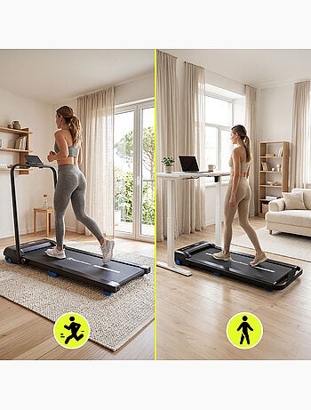 Cinta de correr y andar 2en1 walkpad hypermotion plegable con inclinación y velocidad hasta 10 km/h