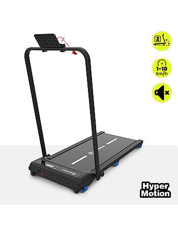 Cinta de correr y andar 2en1 walkpad hypermotion plegable con inclinación y velocidad hasta 10 km/h