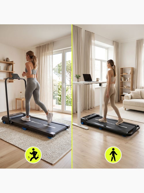 Cinta de correr y andar 2en1 walkpad hypermotion plegable con inclinación y velocidad hasta 10 km/h - Kiabi Cinta de correr y andar 2en1 walkpad hypermotion plegable con inclinación y velocidad hasta 10 km/h - Kiabi