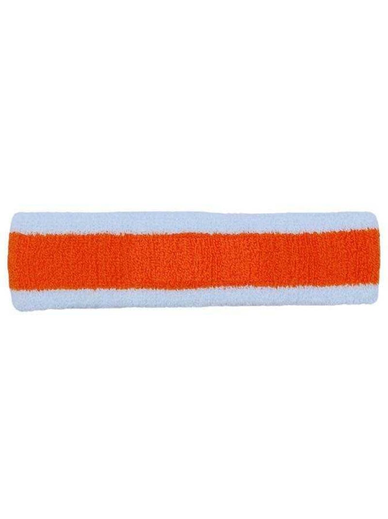 Cinta del pelo diseño colores sólidos de tela de rizo - nike Azul Naranja - Kiabi