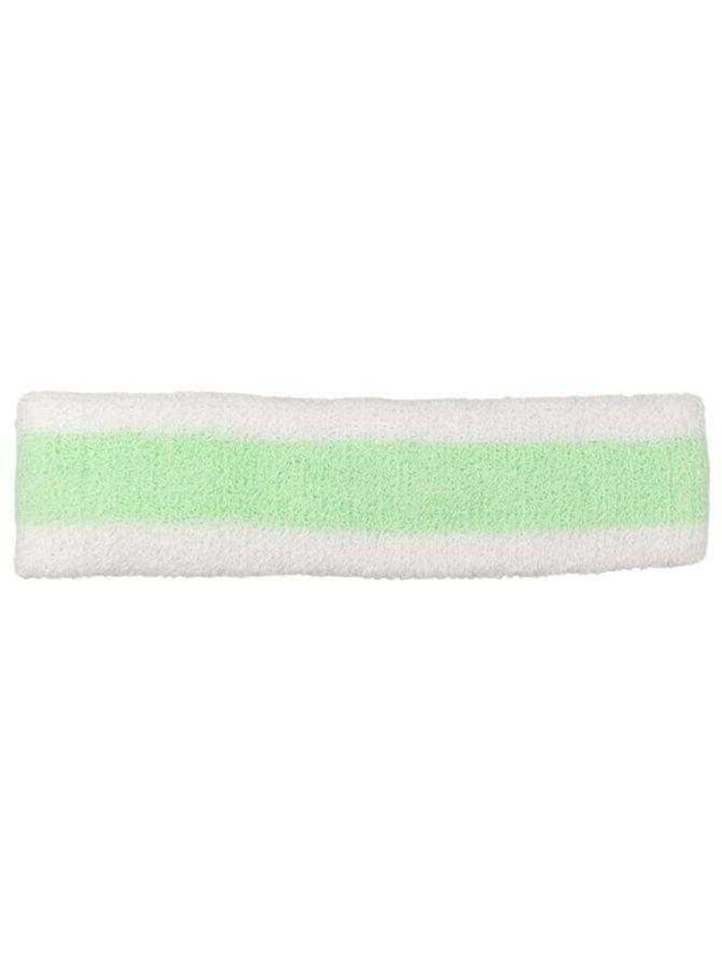 Cinta del pelo diseño colores sólidos de tela de rizo - nike Blanco Verde - Kiabi