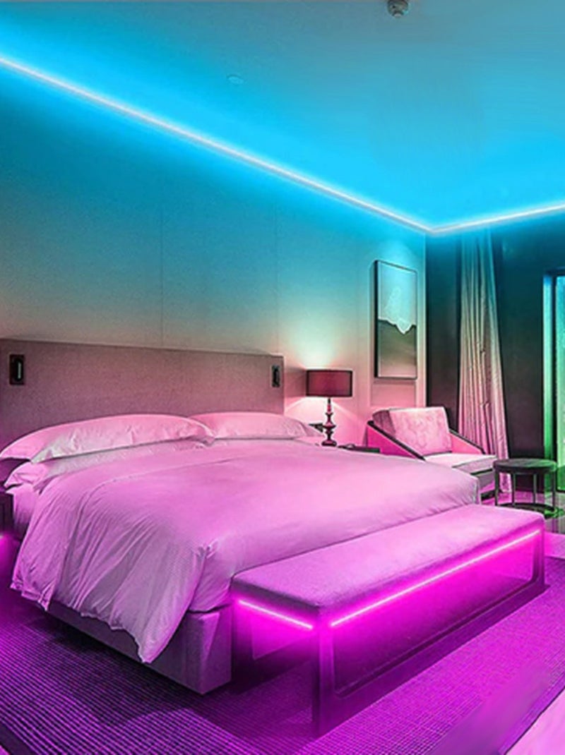 Cinta LED con enchufe de 5 metros Blanco - Kiabi
