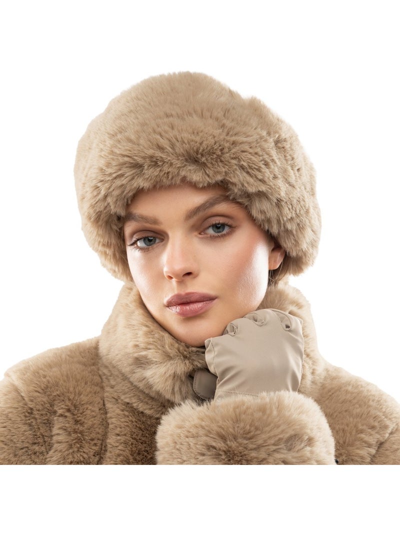 Cinta orejera retro pelo esquí hombre y mujer zeit camel Beige - Kiabi