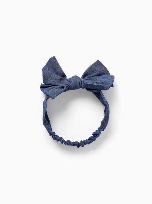 Cinta para el pelo con lazo y elástico - Kiabi