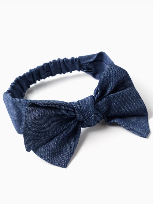 Cinta para el pelo con lazo y elástico - Kiabi