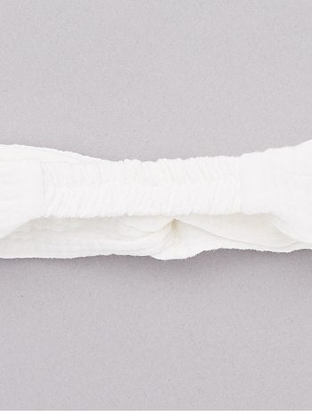 Cinta para la cabeza de gasa de algodón - Kiabi