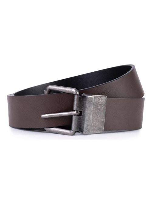 Cinturón 2 en 1 reversible hombre Isotoner - Kiabi