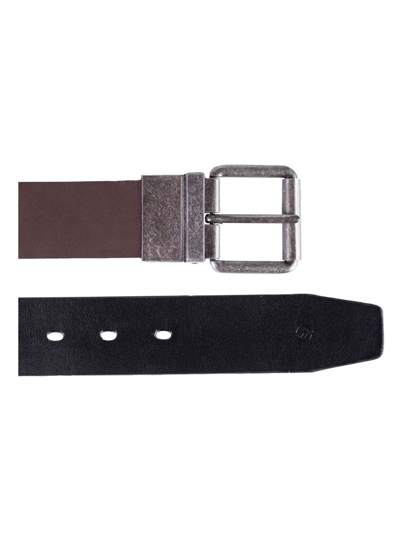 Cinturón 2 en 1 reversible hombre Isotoner Negro Marrón Negro - Kiabi