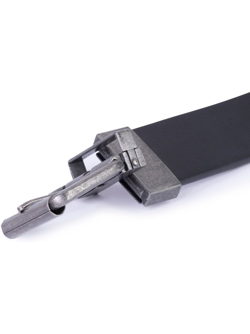 Cinturón 2 en 1 reversible hombre Negro Marrón Negro - Kiabi