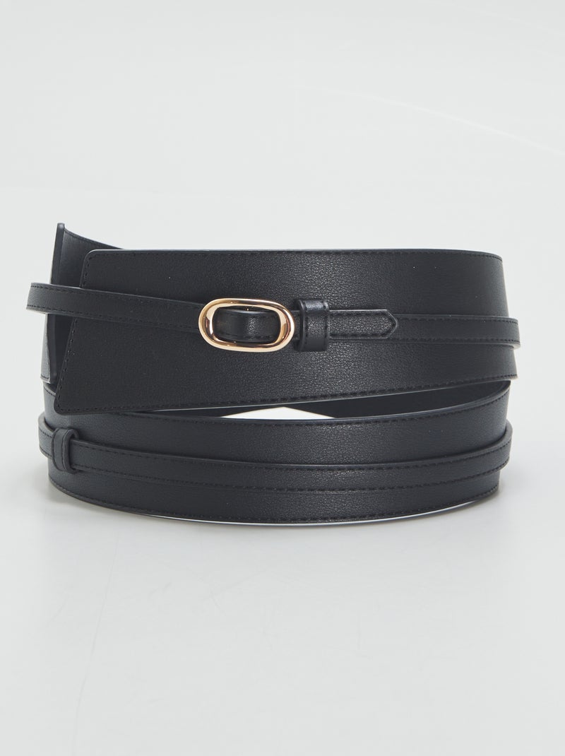 Cinturón ancho NEGRO - Kiabi