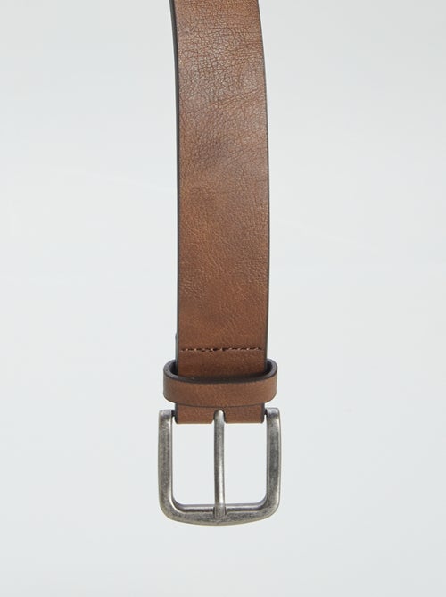 Cinturón básico con hebilla metálica - Kiabi