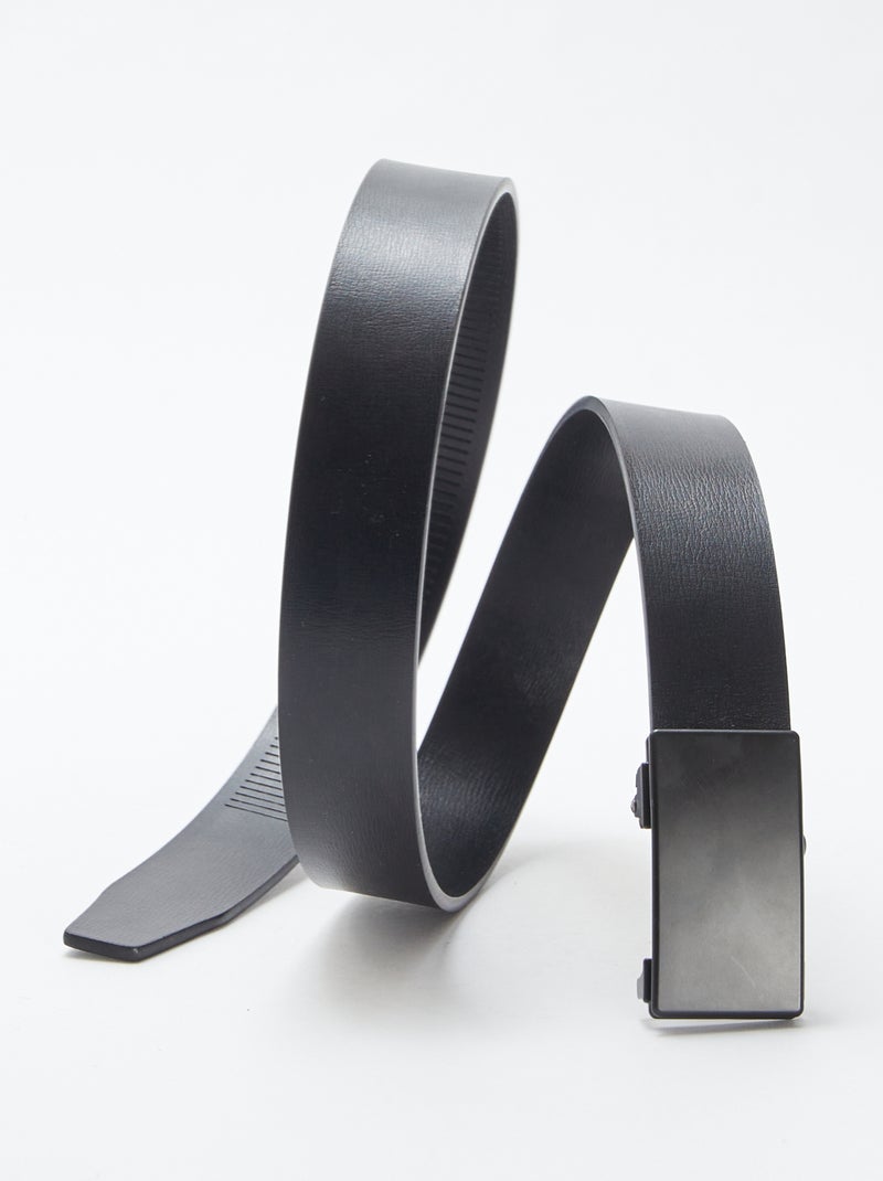 Cinturón básico negro Negro - Kiabi