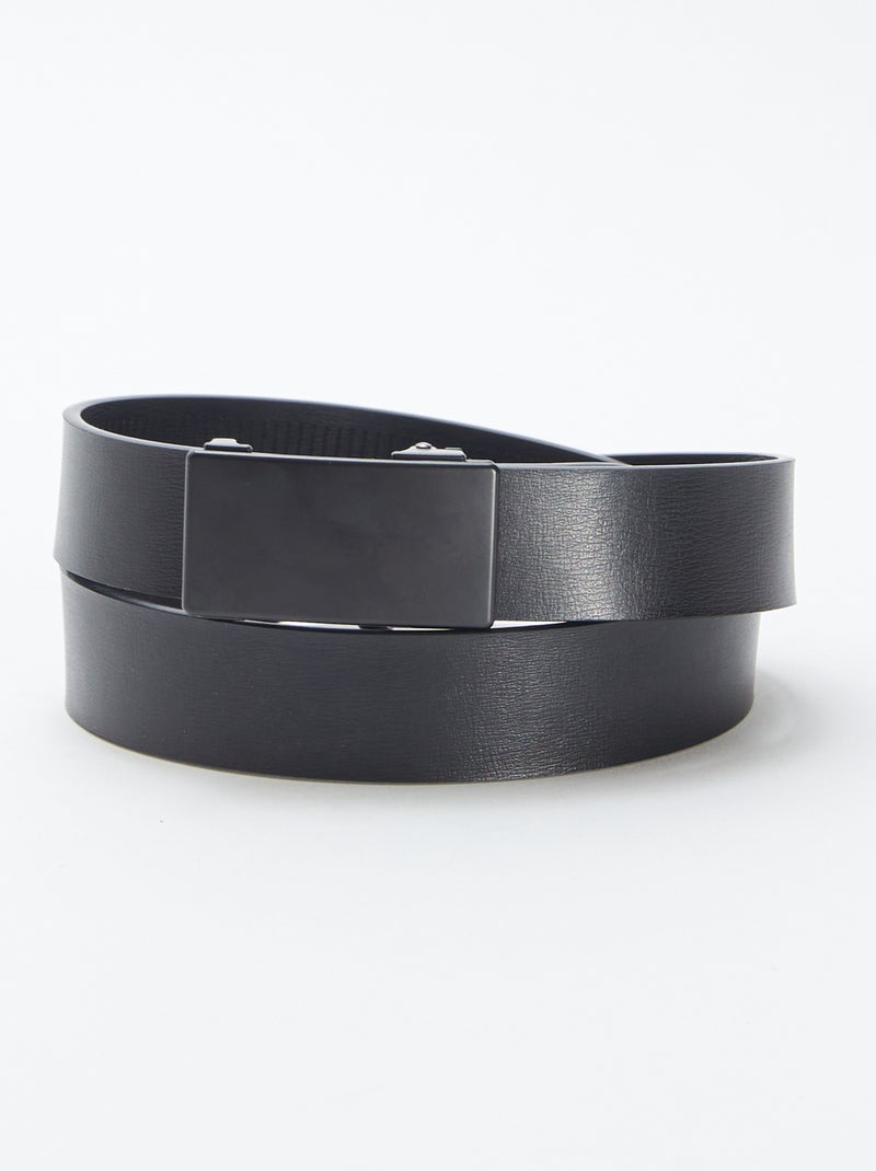 Cinturón básico negro Negro - Kiabi