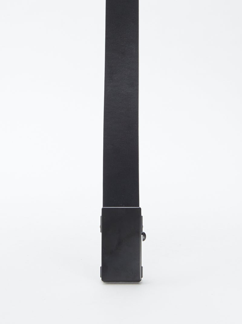 Cinturón básico negro Negro - Kiabi