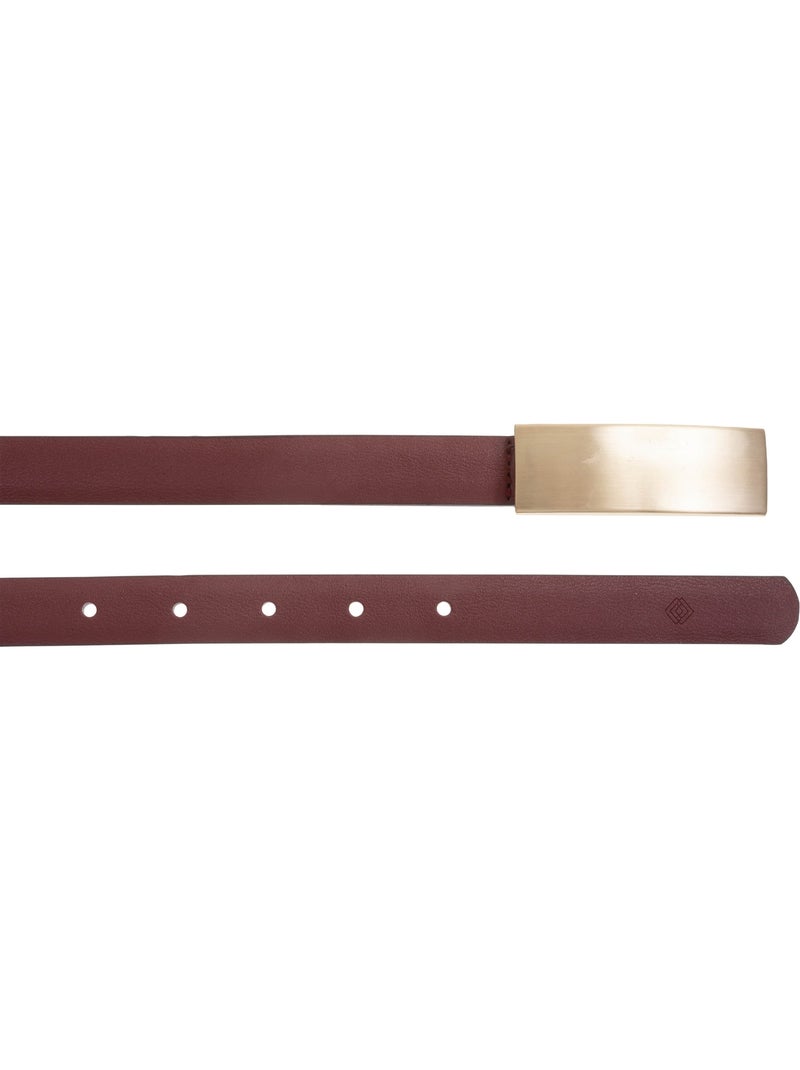 Cinturón cadena con eslabones rectangulares dorados mujer isotoner Rojo tomate - Kiabi