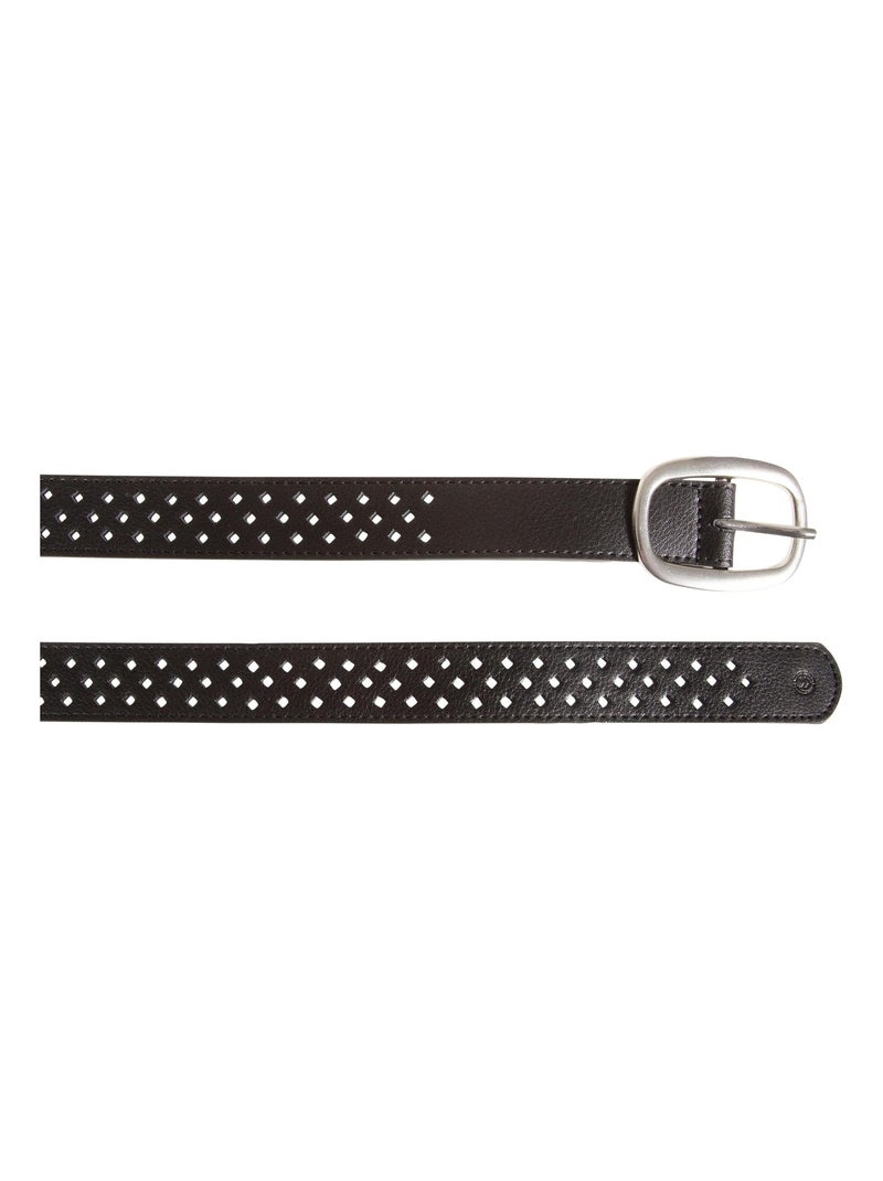 Cinturón calado mujer Isotoner Negro - Kiabi