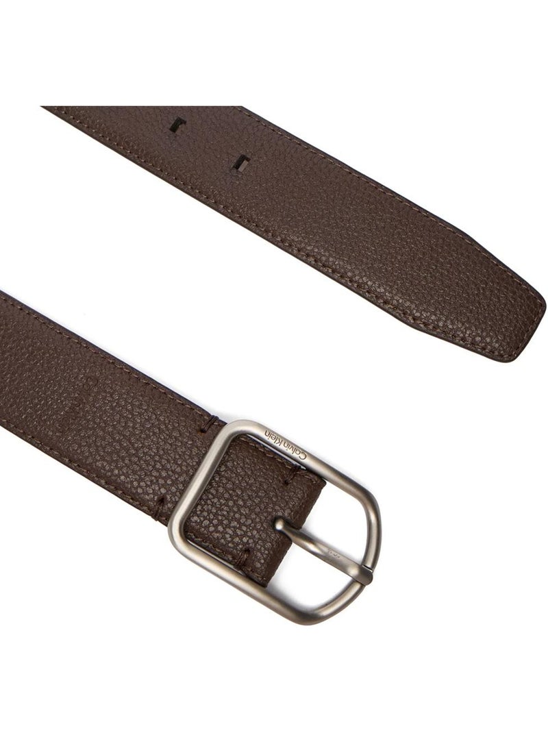 Cinturón Calvin Klein Jeans de Hombre con Hebilla Redonda Marrón capuchino - Kiabi