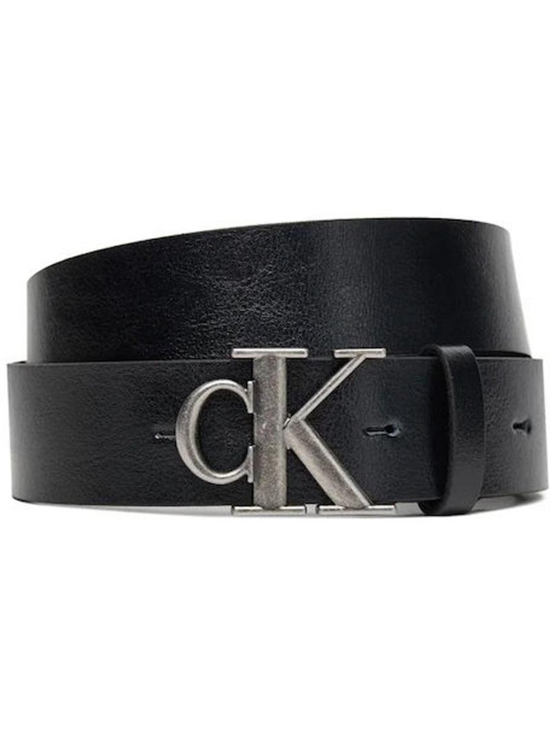 Cinturón calvin klein jeans hombre Negro Plateado - Kiabi
