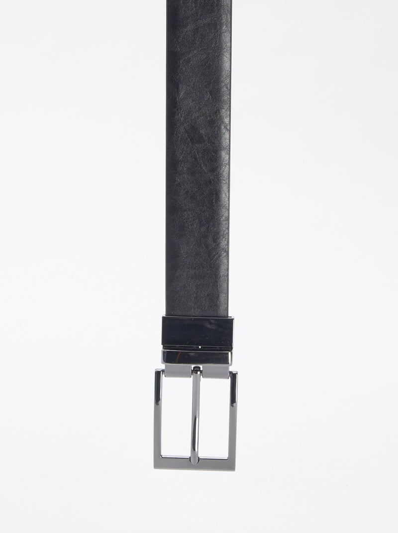 Cinturón con hebilla reversible NEGRO - Kiabi