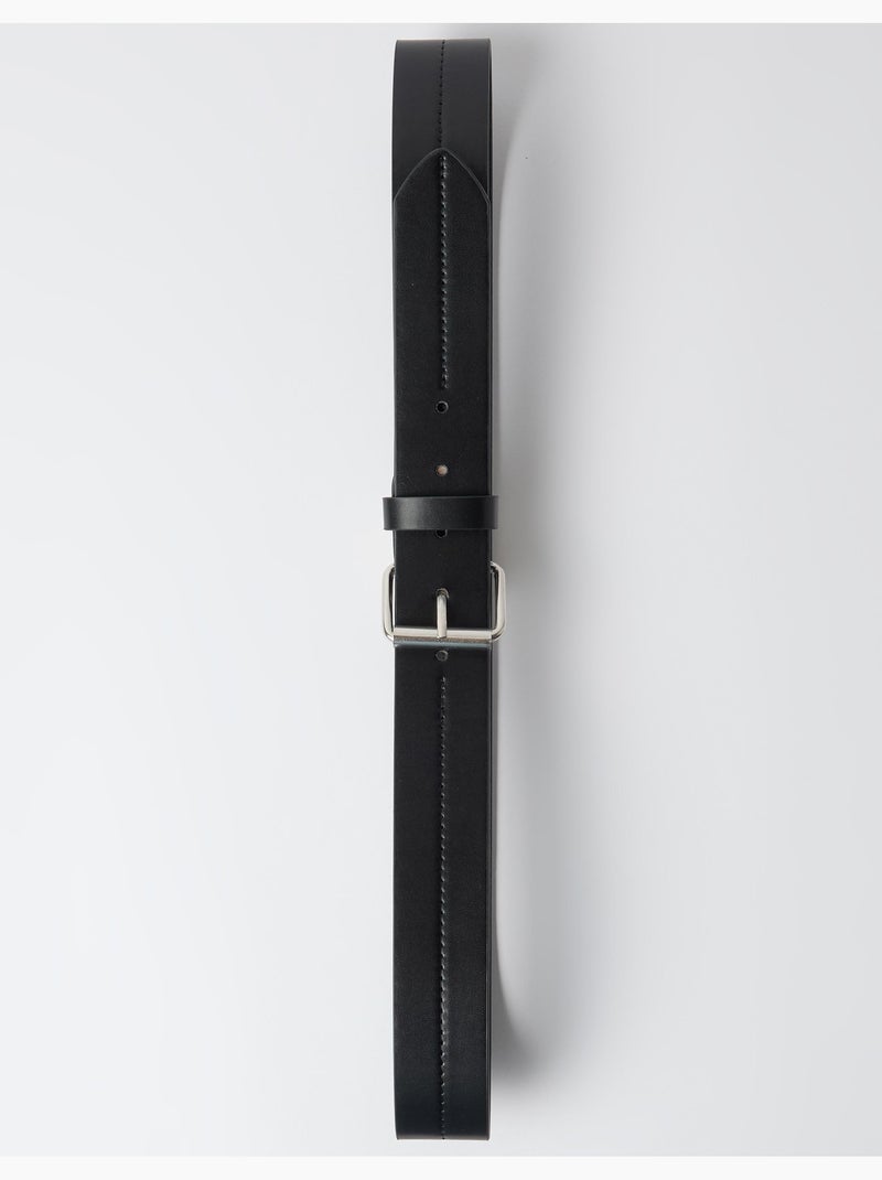 Cinturón con pespuntes, mo fashion Negro - Kiabi
