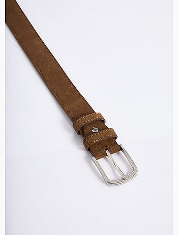 Cinturón de ante con hebilla de metal - AFIBEL