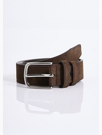 Cinturón de ante con hebilla de metal - AFIBEL