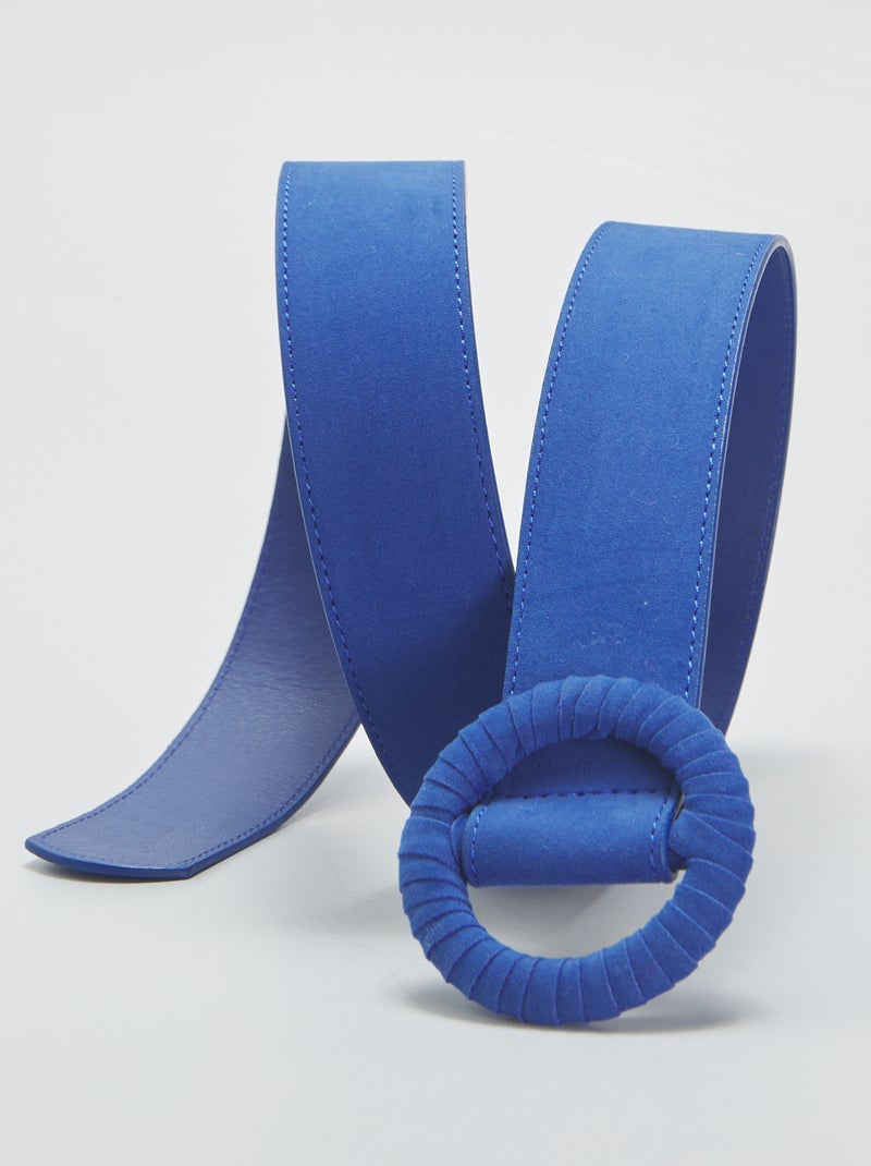 Cinturón de antelina AZUL - Kiabi