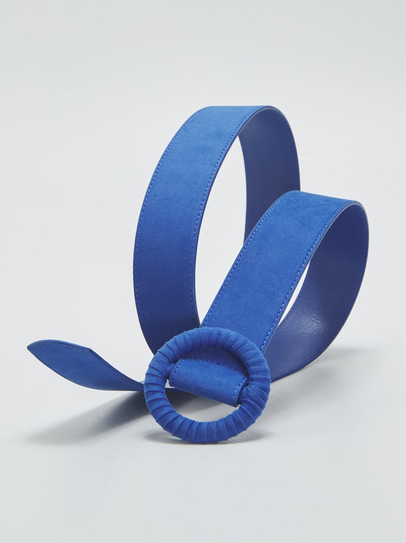 Cinturón de antelina AZUL - Kiabi