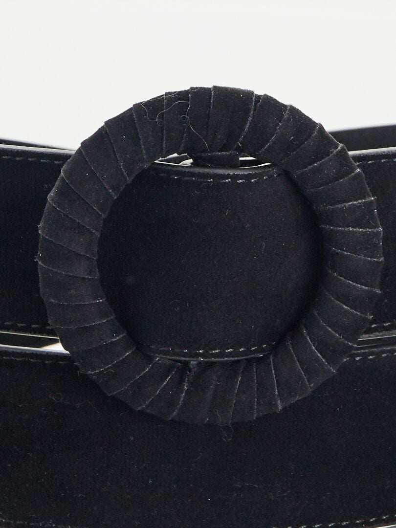 Cinturón de antelina NEGRO - Kiabi