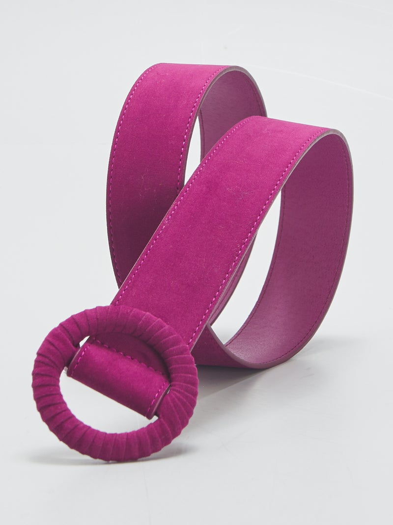 Cinturón de antelina ROJO - Kiabi