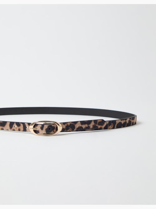 Cinturón de estampado animal, mo fashion - Kiabi