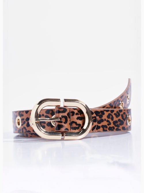 Cinturón de leopardo multiposición - AFIBEL - Kiabi