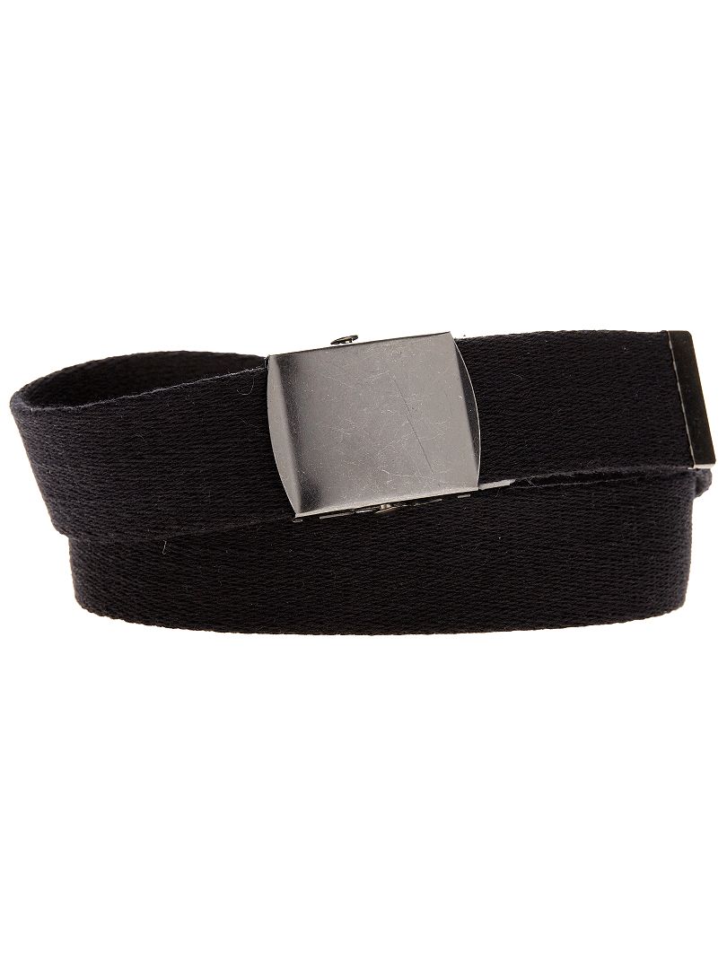 Cinturón con hebilla de metal - negro - Kiabi - 3.00€