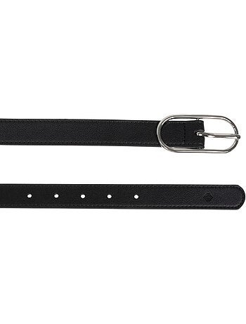 Cinturón de material sintético con hebilla ovalada mujer isotoner