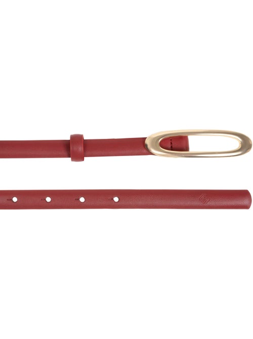Cinturón de material sintético con placa redondeada mujer isotoner - Kiabi Cinturón de material sintético con placa redondeada mujer isotoner - Kiabi