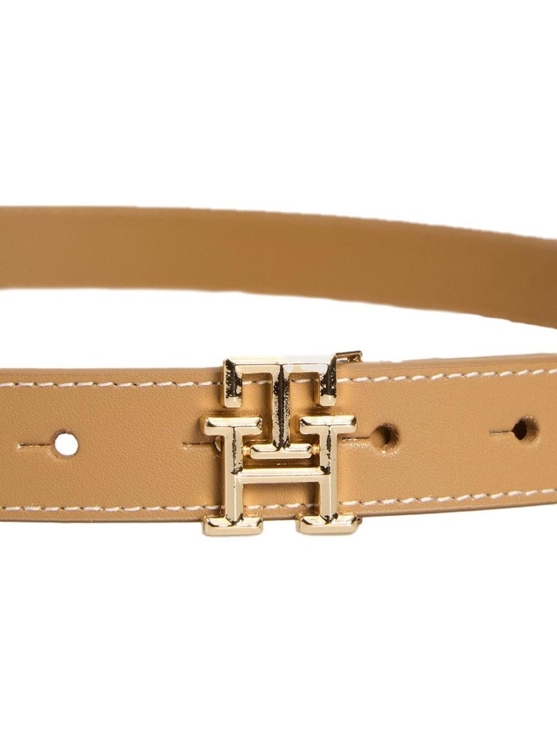 Cinturón de Mujer Tommy Hilfiger con Logo 2.5cm Marrón capuchino - Kiabi