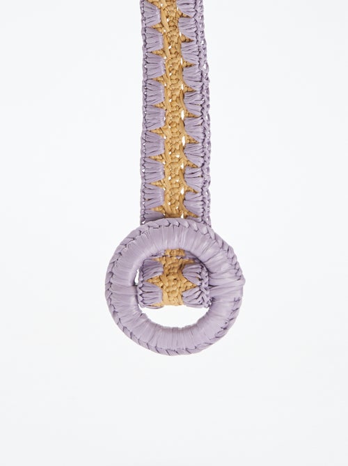 Cinturón de paja bicolor - Kiabi