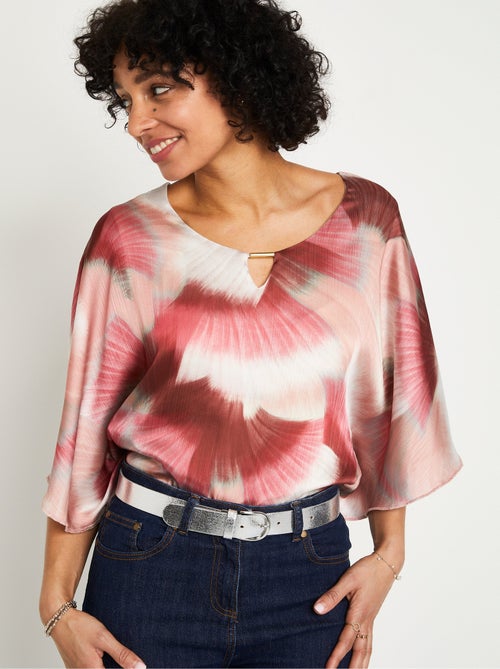 Cinturón de piel metalizado. - Afibel - Kiabi