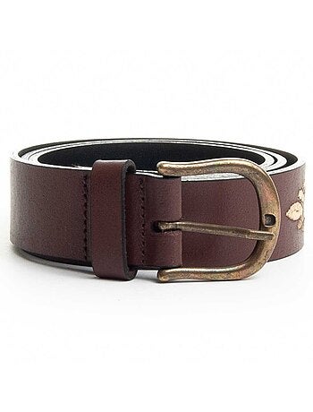 Cinturón De Piel Para Mujer. Purapiel Bordbelt