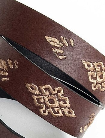 Cinturón De Piel Para Mujer. Purapiel Bordbelt