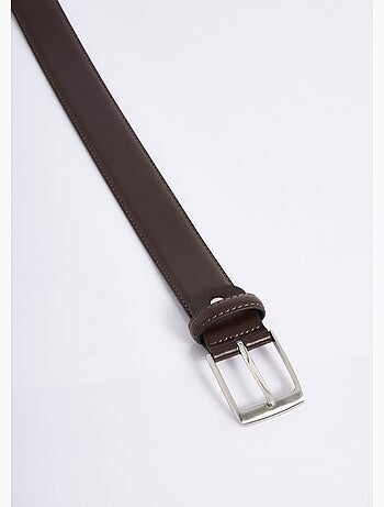 Cinturón de piel sintética, hebilla de metal. - AFIBEL