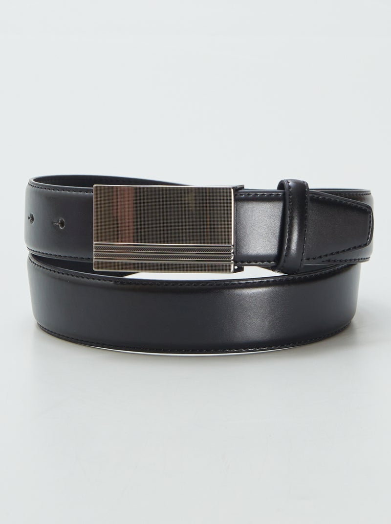 Cinturón de polipiel NEGRO - Kiabi