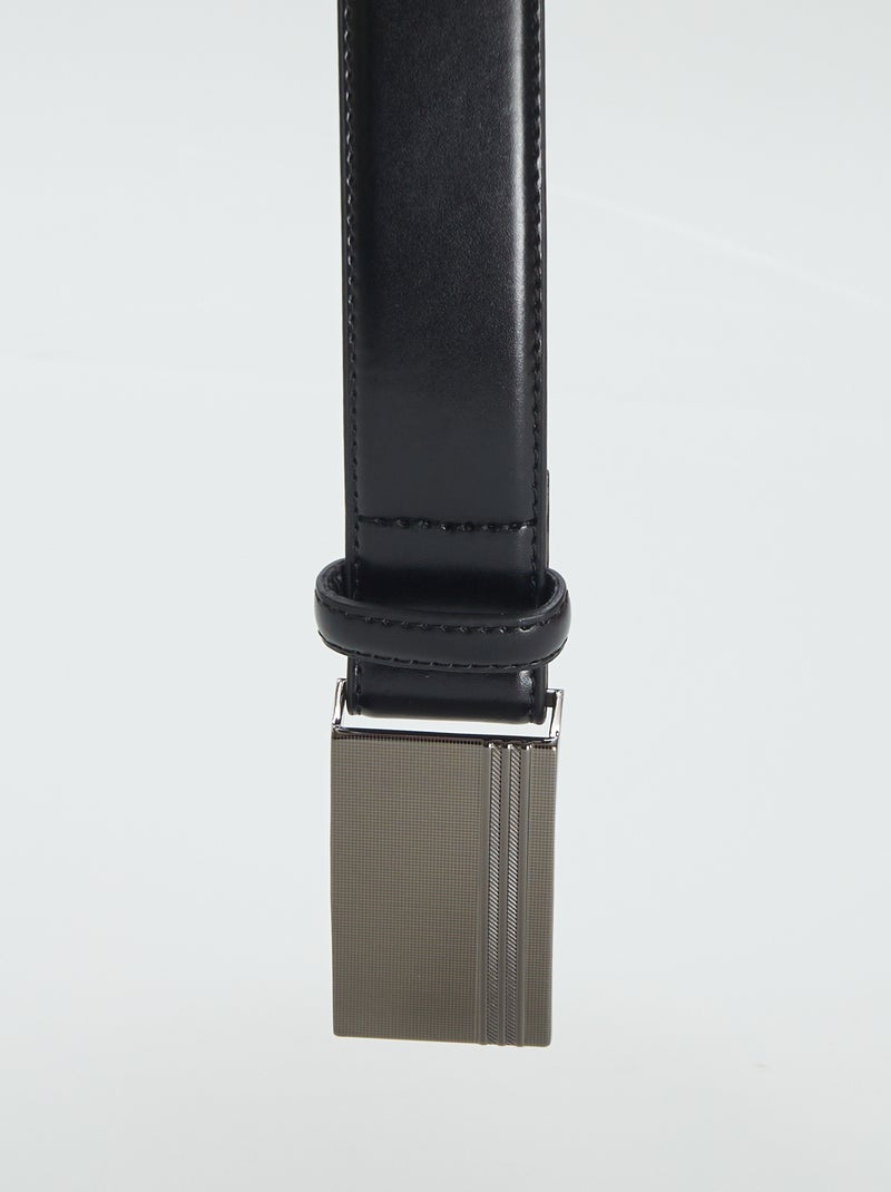 Cinturón de polipiel NEGRO - Kiabi