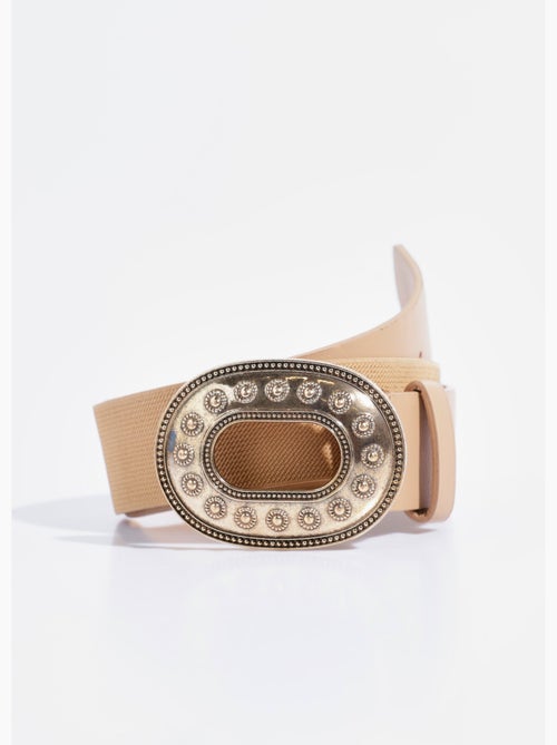 Cinturón elástico ancho con hebilla metálica. - AFIBEL - Kiabi