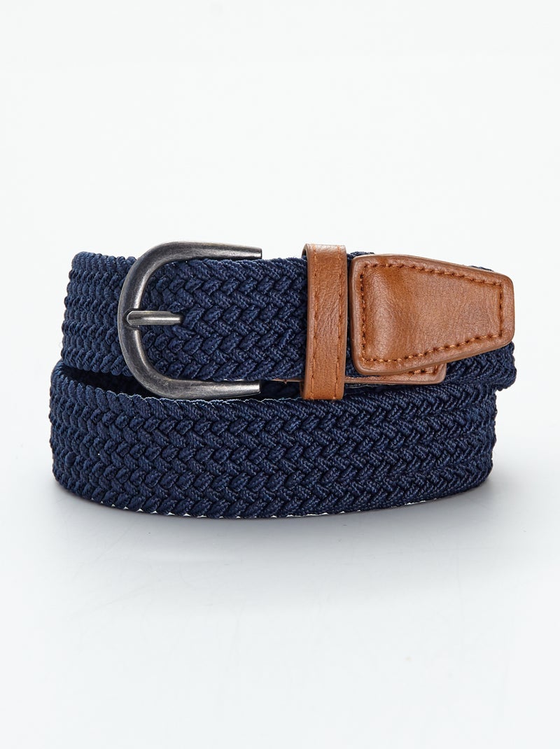 Cinturón elástico azul - Kiabi