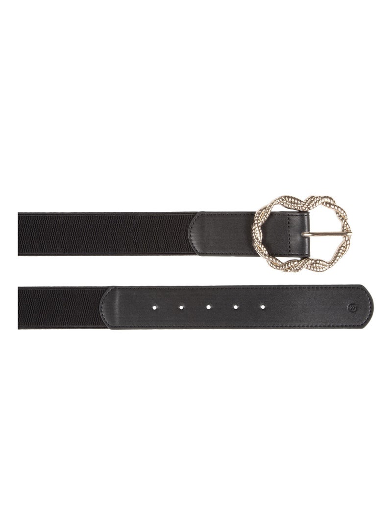 Cinturón elástico mujer Isotoner Negro - Kiabi