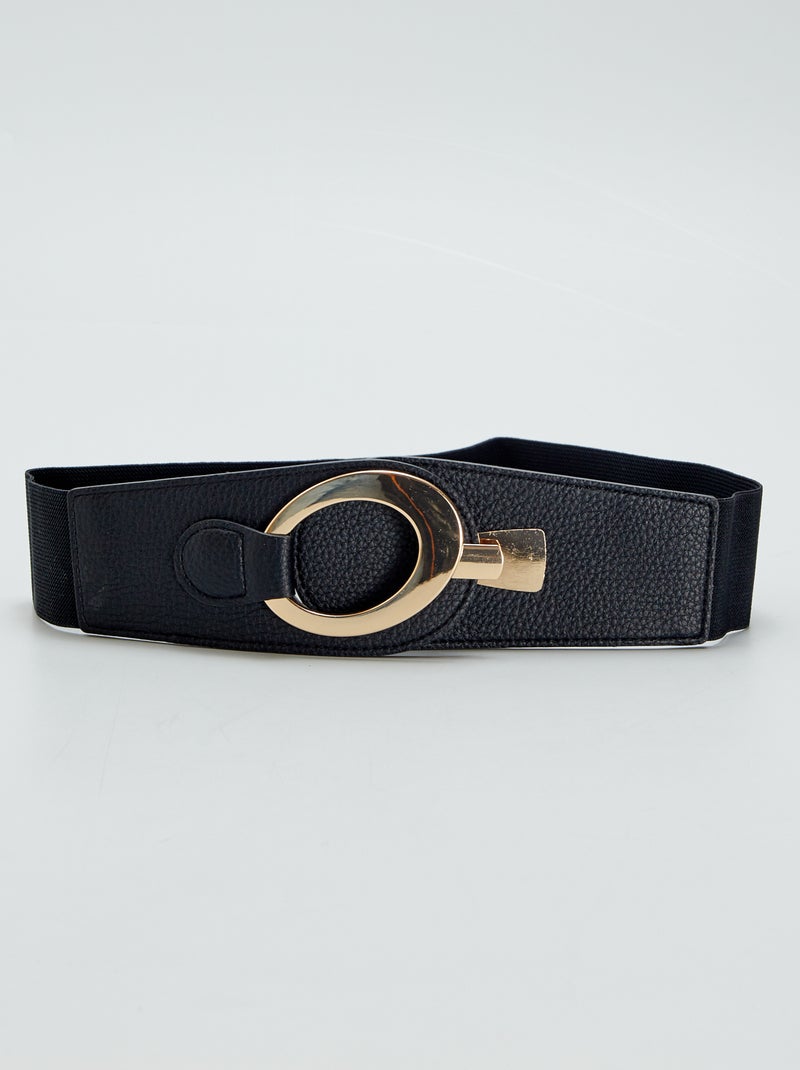 Cinturón elástico NEGRO - Kiabi